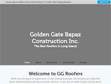 Tablet Screenshot of ggroofers.com